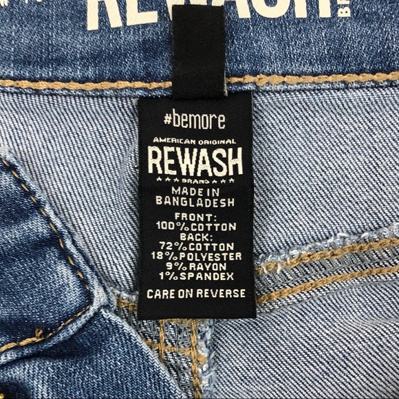REWASH Vintage Reunion Super High Rise Jean Shorts. Size 3 / 26 New - Picture 6 of 10
